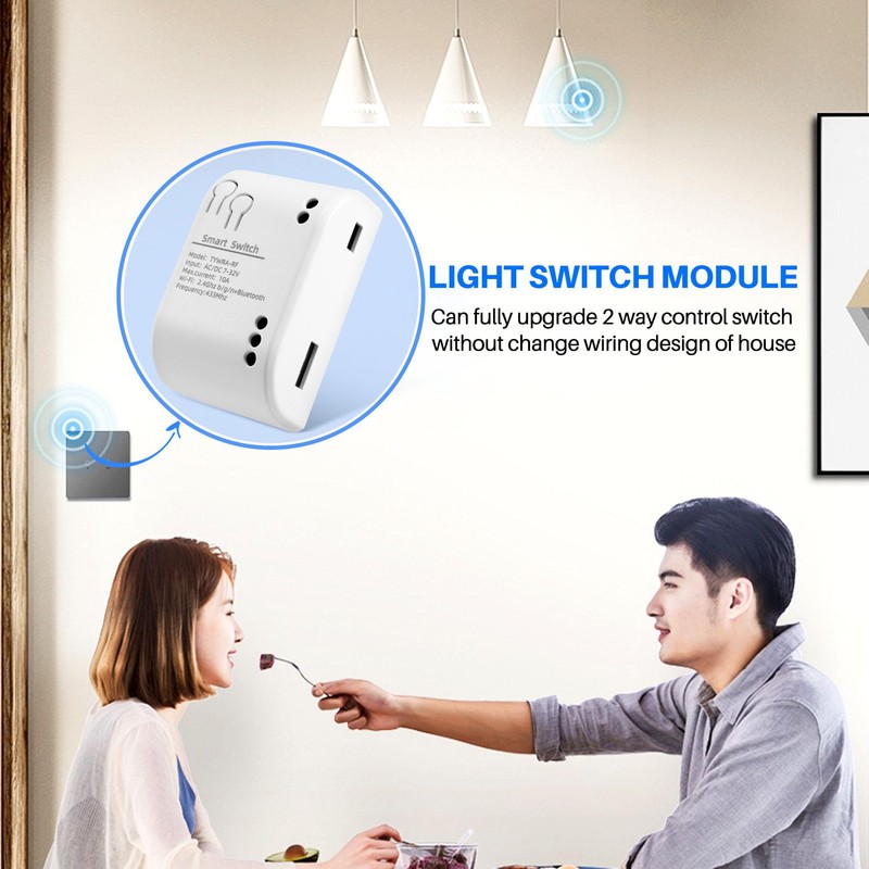 CosyCaya 1CH RF Intelligent Switch 7-32V AC DC WiFi Tuya