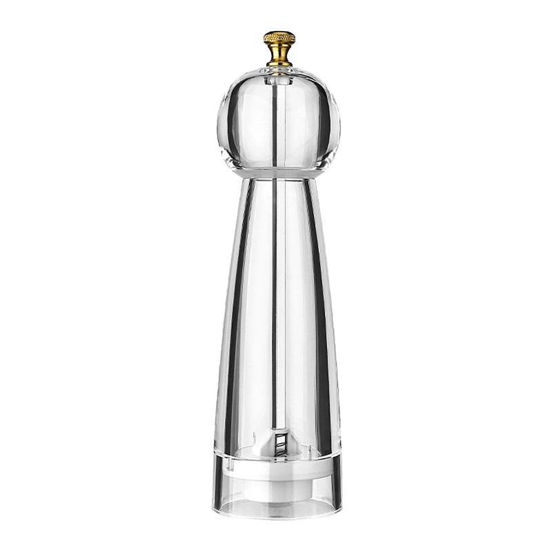 Pepper Grinder Acrylic Ceramic Round Head Multifunctional Pepper Mill Shaker