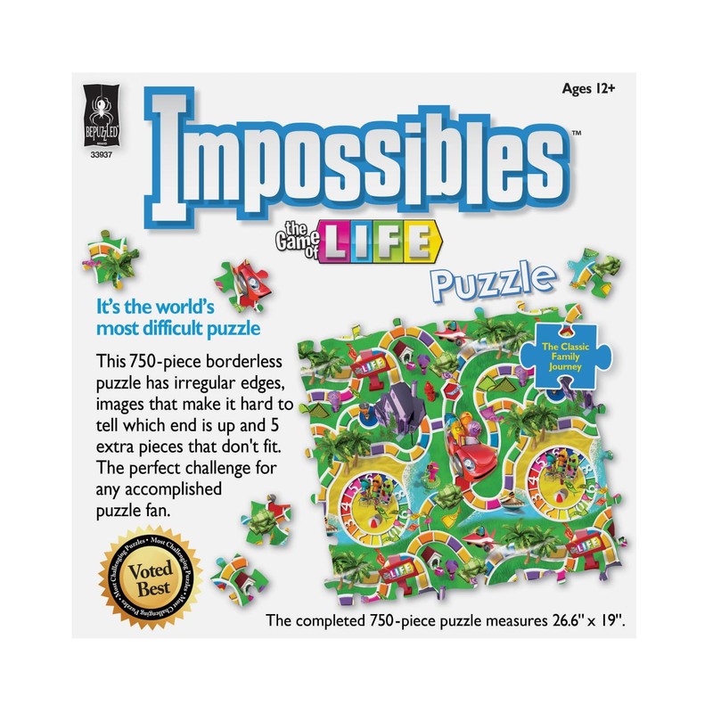 BePuzzled, Hasbro Impossibles Puzzle Featuring Imagery from The Classic Game