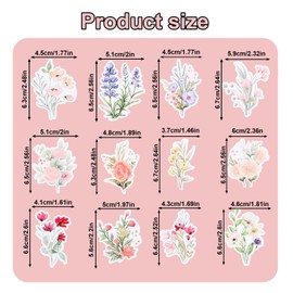 lasuroa 12 Stück Wildblumen Geburtstagsparty Dekorationen, Mehrfarbige Blumen Cupcake Topper Party Dekoration für Mädchen und Frauen Geburtstag Babyparty