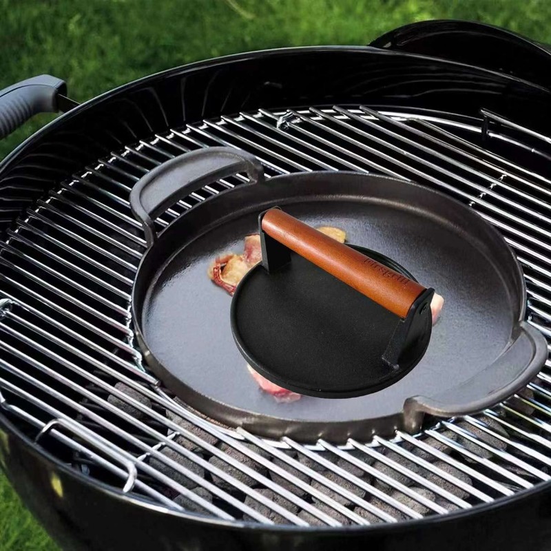 Firsgrill 7421 Cast Iron 12" Gourmet BBQ System Griddle for