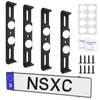 Number Plate Holder for Cars - Frameless Invisible - Weatherproof