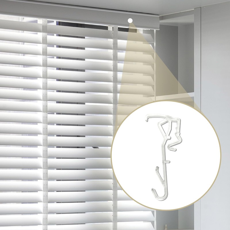 2.5 Inch Horizontal Wood Blind Hidden Valance Clip Replacement for