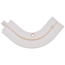 GARDINIA Round Arch GE1 with End Piece, White, 1 Pair, 13.5/13.5 cm