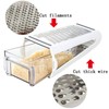 Professional Cheese Grater, Stainless Steel Box Grater with Container, XL