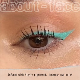 about-face Matte Fluid Eye Paint Replicant – High-Pigment Liquid Eyeshadow, Long-Lasting, No-Budge Matte Finish, Vegan & Cruelty-Free (Aqua)