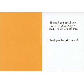 Thanks Prescription Bottle Doctor's Day CardL8