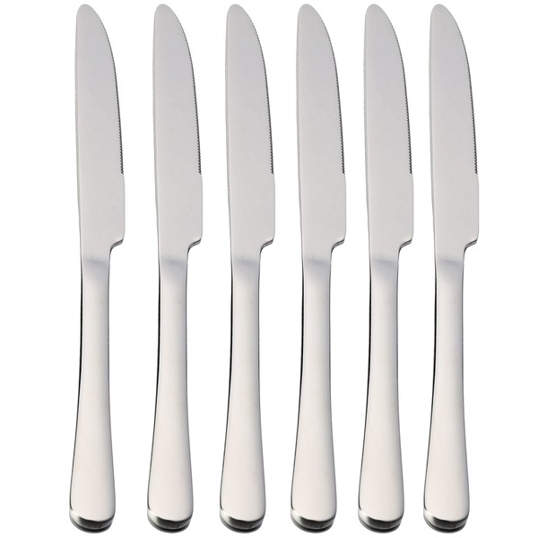 ETREXONLINE 6 Table Knives 22.5 x 2.05 cm Stainless Steel 18/0 Simple and Elegant Design