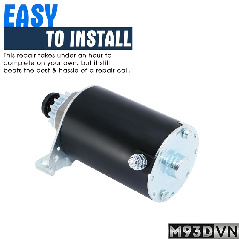 Starter Motor Replacement for Craftsman T110 Manual/Gear 42-in Riding Lawnmower,