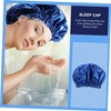 Healeved 2pcs Elegant Satin Sleep Hat for Women Elastic Hair