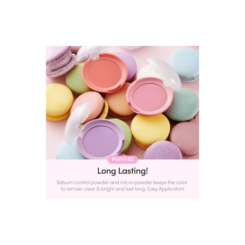 Etude Lovely Cookie Blusher Pk002 Grapefruit Jelly Rubor Polvo Brillante