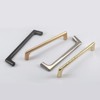 Zerniple Grey Handle Pull Solid Zinc Alloy Drawer Wardrobe Handle