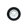Shepherd Hardware 9610 6-Inch Semi-Pneumatic Rubber Replacement Tire, Plastic Wheel,