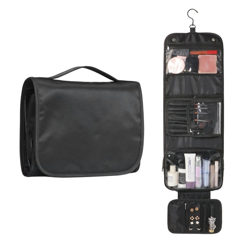 Toiletry Bags, Dark Black, Travel & Storage