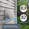 FAMCO Galvanized Steel Hooded Wall Vent with Screen, Used for