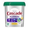 Cascade Platinum Dishwasher Pods, Dishwasher Detergent, Dish Detergent Soap, Lemon,