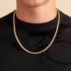 VEXXS Men's Gold Chain, 14K Real Gold Plated Miami Cuban