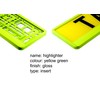 TAPORT® YELLOW NEON CAR REGISTRATION HOLDER FOR ANY CAR ,