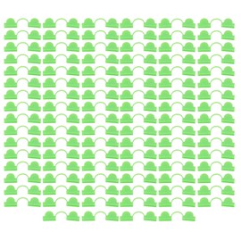 100PCS Greenhouse Clamp Plastic Double Head Shading Garden Hoop Greenhouse Clip Fiberglass Gardening Supplies 5mm Light Green