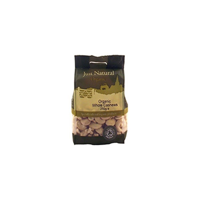 Just Natural Organic Organic Cashews Whole 250g