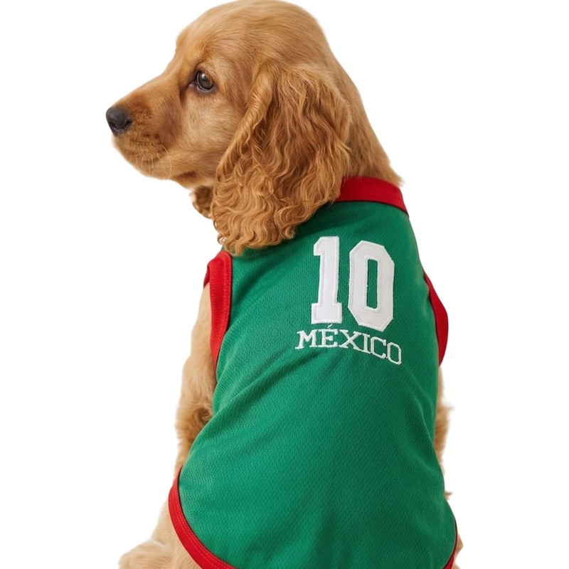 MAYPET Camiseta de México para Mascota Perro Talla Mediana Razas