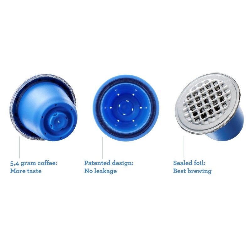 BLUECUP Reusable Capsules Nespresso, Refillable Pods Compatible with Nespresso Machines