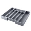 oridom Expandable Bamboo Kitchen Drawer Organizer for Cutlery and Utensils,