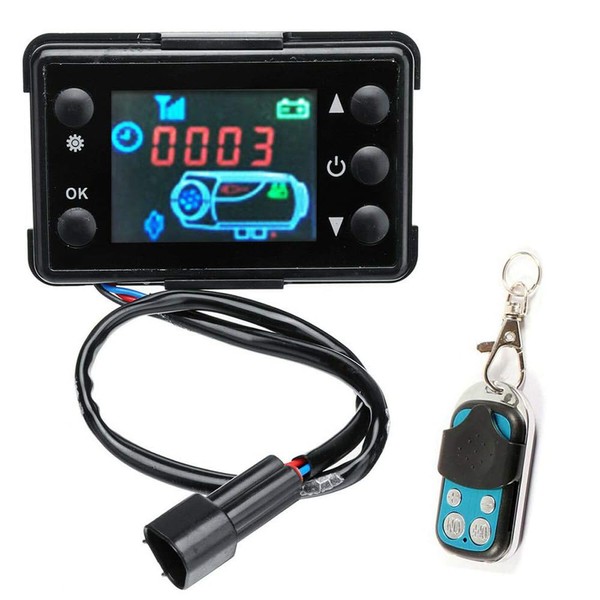 TOP-VIGOR Universal Diesel Air Heater Controller Thermostat Switch with LCD