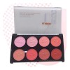 Paleta De Rubor Seven Cool 8 Tonos Mate Blush Alta