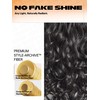 GORGIUS Black Wavy Lace Front Wigs Pre Cut Glueless Synthetic