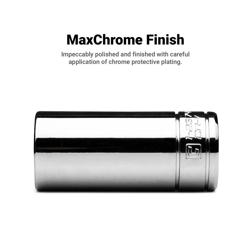 Capri Tools 15 mm Deep Socket, 3/8-Inch Drive, 6-Point, Metric