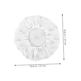 FUNOMOCYA 4 Pack Bowl Covers Bread Proofing Covers Sourdough Replacement Covers Reusable Elastic White Grey Floral Pattern for Food Storage