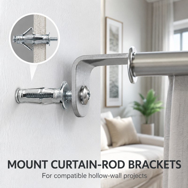 M4–M8 Metal Hollow Wall Expansion Anchors, Multiple Length Options