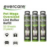 Evercare Mega Lint Roller Refills 150 Sheets 3 Pack Ultra
