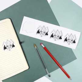 Large 210mm 'Ski Lift Mountains' Permanent Sticker Decal for Cars/Windows/Bins/Walls etc (DW00035339)