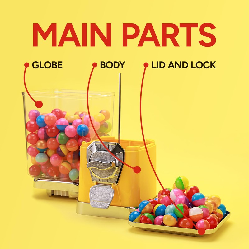 Gumball Machine for Kids - Premium Bubble Gum Machine -