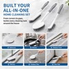 3 Pack Heavy Duty Scrub Brush Set, Curved Corner Brush