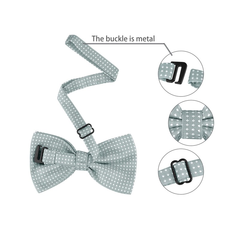 Allegra K One-Touch Bowtie, Polka Dot Pattern, Adult, Formal Bowtie,