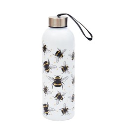 Eco Chic Reusable Thermal Bottle Stainless Steel Leakproof Insulated Water Bottle (Bumble Bees Grey)