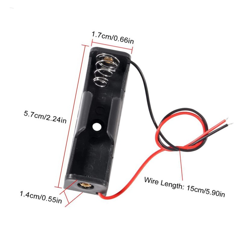 AEDIKO 20pcs AA Battery Holder 1x 1.5V AA Battery Holder