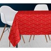 Soleil d'ocre Space Tablecloth Polyester Red 140 x 240 cm