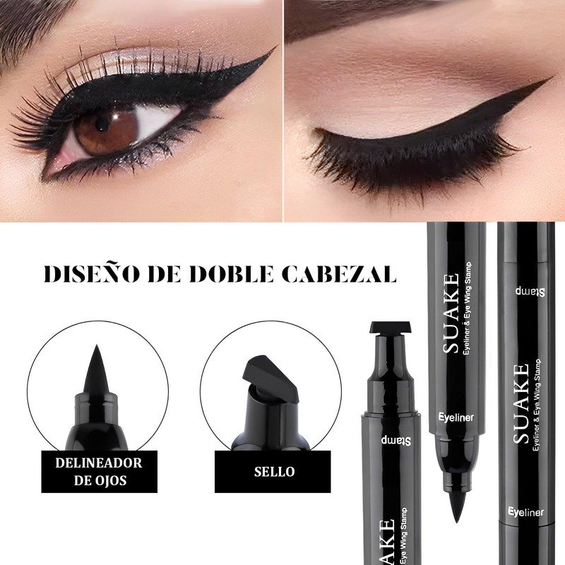 DOMOKO 3 PCS Delineadores de Ojos Impermeable, Delineado Líquido de