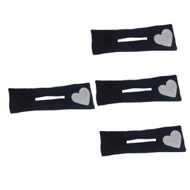 FOMIYES 4pcs Creative Rhinestones Heart Hair Bun Maker Stylish Hair Bun Ribbon Tool for Women for Daily Wear Special Occasions Adds Charm Beauty to Your Look for Birthdays Holidays