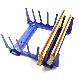 6 Layers Desktop Screen Printing Squeegee Rack Silk Screen Squeegee Scraper Spatula Steel Holder Organizer Adjustable