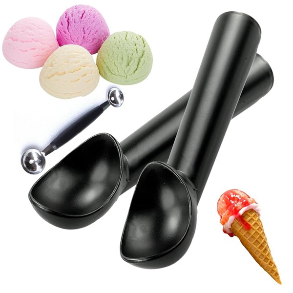 2 Freezer Resistant Non-Stick Aluminium Ice Cream Scoop 18cm with