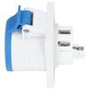 3 Pin 2P+E Industrial Connector IP44 Waterproof Concealed Mount Aviation