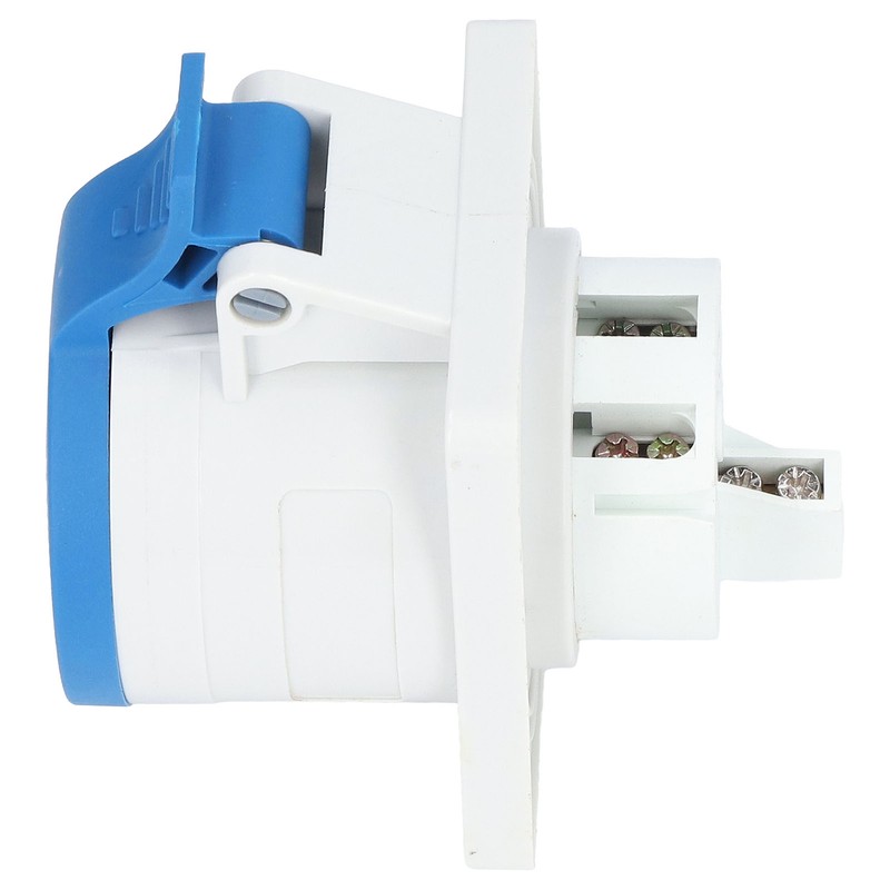 3 Pin 2P+E Industrial Connector IP44 Waterproof Concealed Mount Aviation
