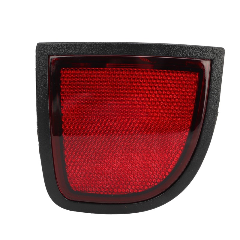 Red Rear Bumper Reflector Panel, Tail Side Reflector, Compatible with