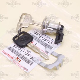Toyota GENUINE OEM 1995-2004 TOYOTA TACOMA SET OF FUEL DOOR LOCK CYLINDER & KEYS & CLIP