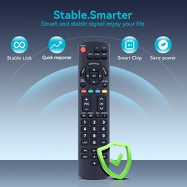 N2QAYB000321 - Mando a distancia para televisores de plasma LCD Panasonic TC-26LX14 TC-P46S1 TC-P50C1 TC-L26X1 TC-P50X1N TC-P54S1 TC-P58S1 TC-P65 TC-32LX141414 TC-L3 2C12K TC-L32C12N TC-L32G1 TC-L37S1